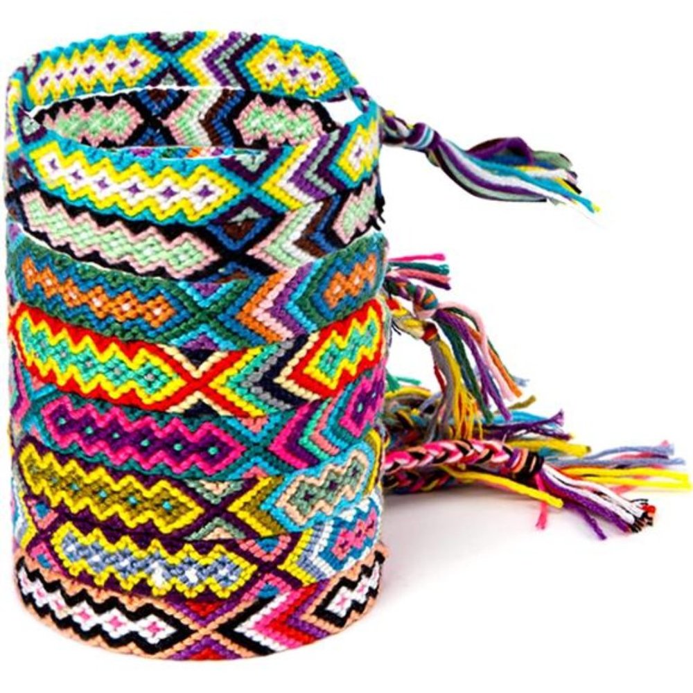 8PCS Woven Friendship Bracelet, Nepal Style Woven Bracelets Braided Friendship